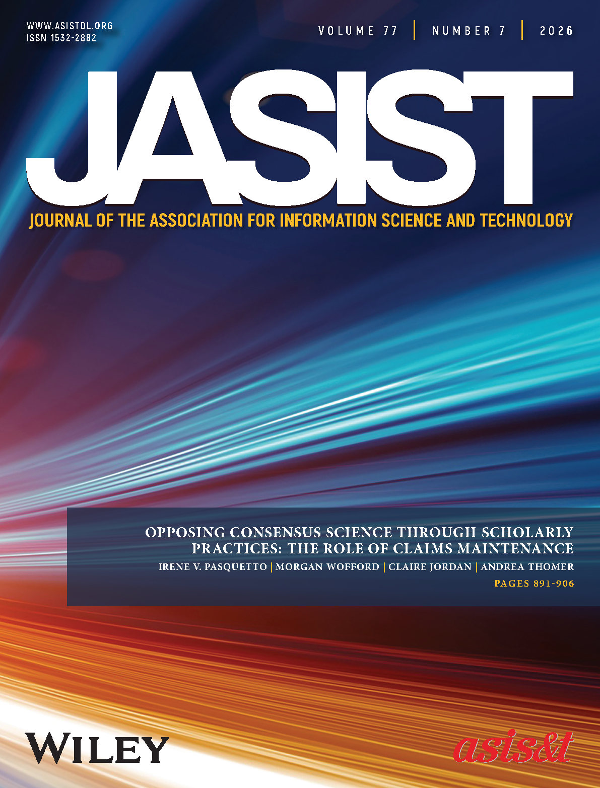 JASIS&T - Association for Information Science and Technology | ASIS&T